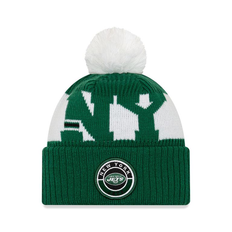 Gorras New Era Beanies Verdes - New York Jets On Field Kids 85947JUZM